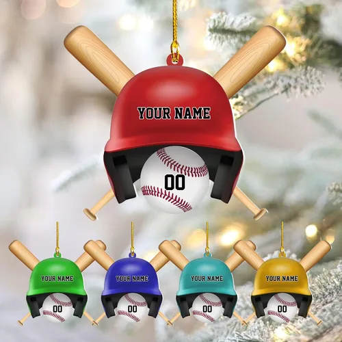 Miniatura 23 de Adorno de béisbol personalizado para niños, recuerdo de cerámica con nombre y número personalizado, algunos niños recién nacen con béisbol en sus