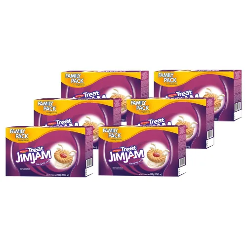 Miniatura 10 de BRITANNIA Treat Naughty Jim Jam Biscuits Sandwich 3.52oz (100g) – Galletas aromáticas para sándwich – Magic of Naughty Jim Jam Cream Cookies