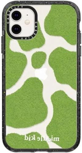 Miniatura 116 de CASETiFY Impact - Funda para iPhone 11 - Flower Power Retro - Negro Transparente