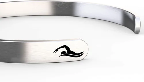 Miniatura 3 de Happy Kisses Pulsera de regalo para nadadores Regalos de natación Oxígeno está sobrevalorado Brazalete ajustable para mujeres, hombres, niñas