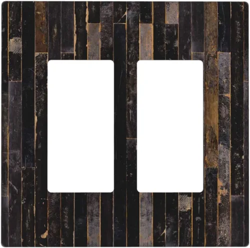 Miniatura 71 de Cubierta para interruptor de luz personalizable Personaliza la tuya propia, placa de pared doble basculante con imagen, logotipo, texto, 2 vías