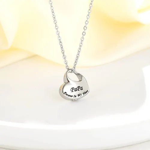 Miniatura 2 de Joyería de urna de cremación para cenizas, collar de urna de recuerdo de cenizas para hombres y mujeres, colgante conmemorativo impermeable con kit