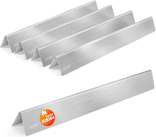 Miniatura 9 de GasSaf Barras aromatizantes de 17.5 pulgadas para Weber Genesis 300 E310 E20 E330, barras aromatizantes 7620 7621 para parrillas Weber Genesis 300
