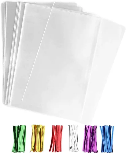Miniatura 9 de 200 piezas de bolsas de celofán transparentes autoadhesivas de 5" x 7" (Ancho: 12.7 cm x Largo: 17.8 cm) de 2.8 mils, bolsas de polietileno