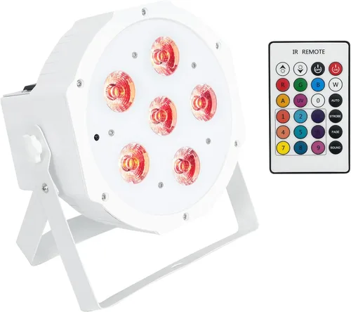 Miniatura 14 de Rockville Luz de lavado DMX recargable RGBWA+UV de batería PAR 61 de 36W, haz de 25 grados, baterías reemplazables, control remoto IR, activada por