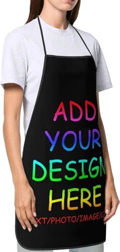 Miniatura 5 de Personalized Aprons For Women Men Custom Apron With Pockets Picture Text Logo