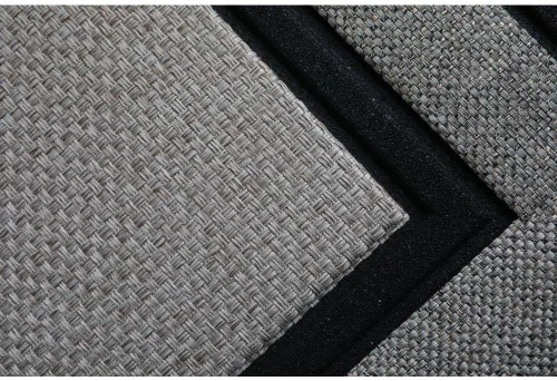 Miniatura 2 de Daylor Felpudo para interiores y exteriores, de 18 x 30 pulgadas, color gris/beige/negro, con parte trasera de goma para la piscina, divertido
