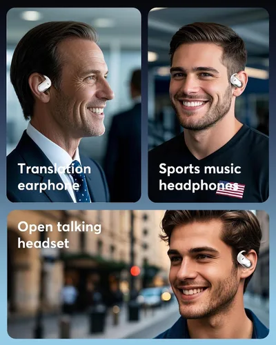 Miniatura 7 de Auriculares de traducción AI en tiempo real, 198 audífonos de traductor de idiomas, Audifonos Traductores Inglés Inglés, auriculares de traducción 3