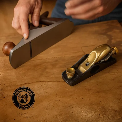 Miniatura 5 de Bench Dog No. 92 Plano de Hombro y Plano de Cisne - Cepillo de Mano con Piezas de Punta – Hoja de 3/4” Bordes Limpios y Agudos sin Cresta - Cepillo