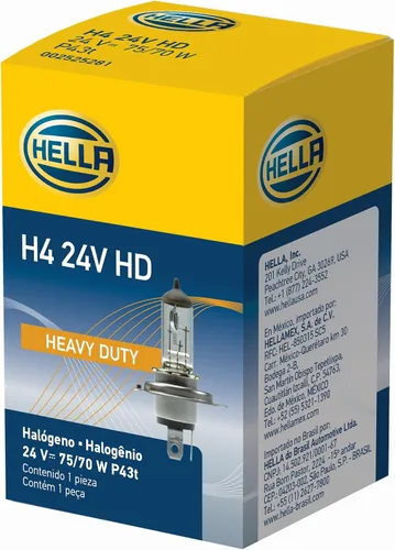 Miniatura 3 de Hella Bombilla H4 de alta resistencia HD de 24 V, 75/70 W