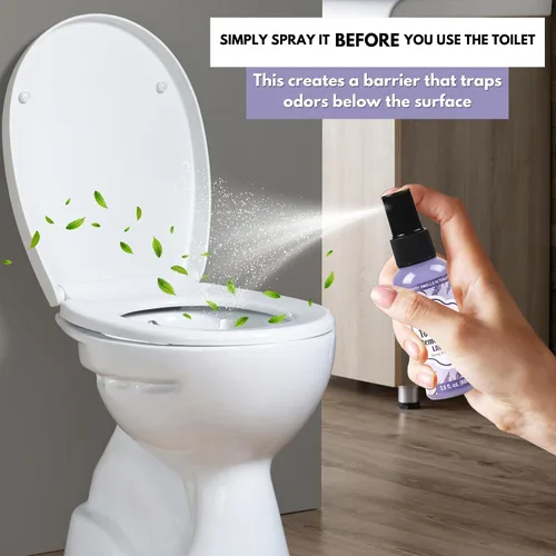 Miniatura 4 de Air Jungles Spray para excrementos de inodoro, 2 onzas líquidas (2 unidades), aroma a lavanda, espray eliminador de olores antes del número 2, hasta