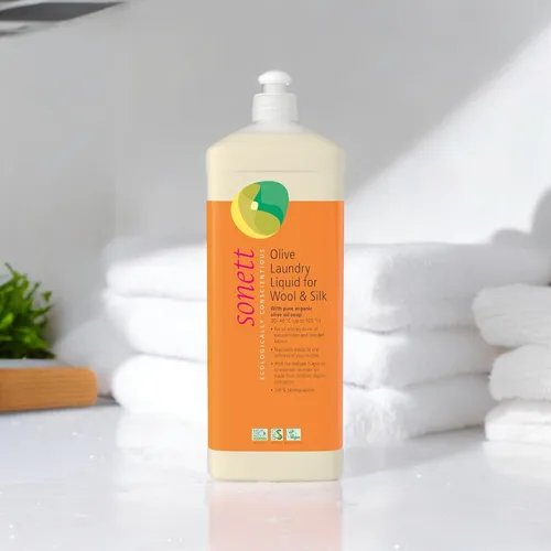 Miniatura 3 de Sonett Líquido de lavandería de oliva orgánico para lana y seda 34 oz/1L