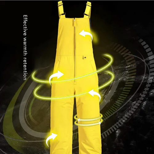 Miniatura 9 de Baberos de nieve para mujer, impermeables, aislados, para esquí, snowboard, invierno, cálidos, overoles, trajes de nieve Ripstop