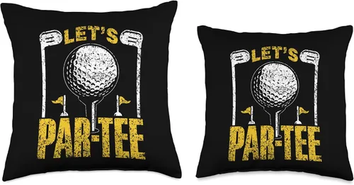 Miniatura 3 de Club Golfing Golfer Golf Funny Let's Par-Tee Hobby Golfer - Cojín de golf, 16 x 16 pulgadas, multicolor