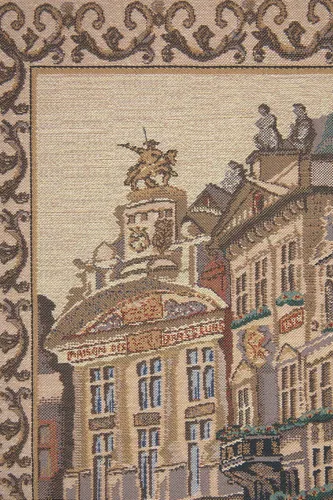 Miniatura 3 de C Charlotte Home Furnishings Inc Maison de Cygne - Tapiz belga para colgar en la pared, mezcla de algodón y poliéster, arte de pared, 21 x 18