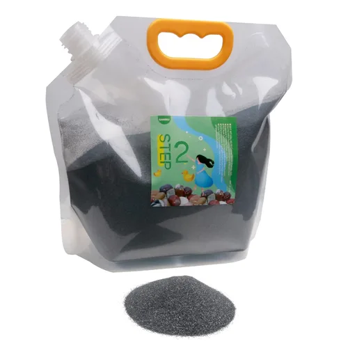 Miniatura 3 de Vaso de roca de 5 libras, paso 1, grano medio, grano de pulido de rocas, funciona con cualquier vaso de roca, pulidor de rocas, pulidor de piedra
