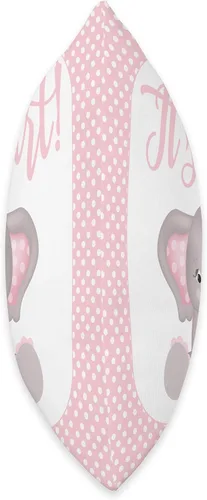 Miniatura 2 de Decoración para la ducha del bebé para niña Elefante temático Género Reveal habitación de guardería Idea de regalo para niñas Throw Pillow 15.7 x