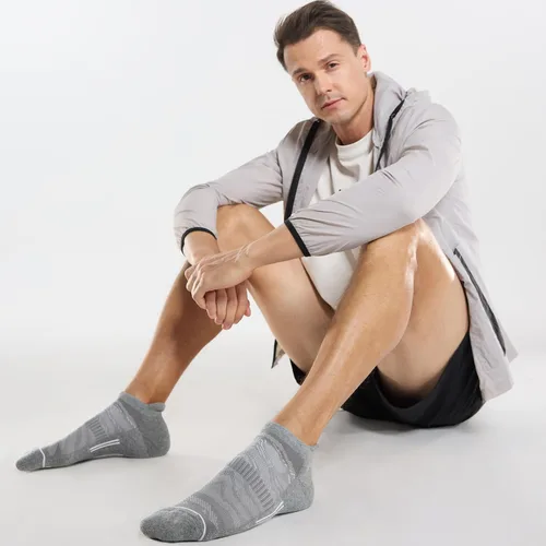 Miniatura 2 de FITRELL Paquete de 6 calcetines deportivos deportivos acolchados de corte bajo para hombre, 7-99-1212-15