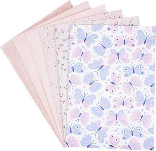 Miniatura 5 de Litchi Paquete de 6 hojas de cuero sintético de 8 x 12 pulgadas para aretes de lazo, tela de vinilo fácil de cortar para Cricut, cuero sintético