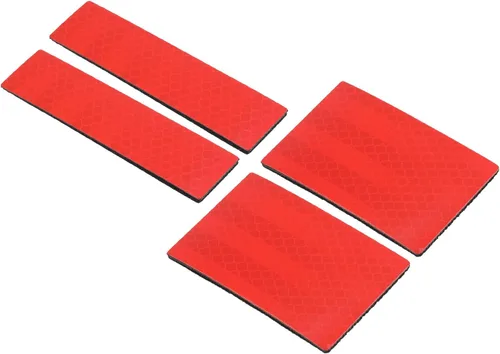 Miniatura 8 de PATIKIL Parche reflectante 1x4 2x3, 4 piezas de cierre de gancho y bucle de seguridad para deportistas nocturnos, trabajadores, excursionistas, Azul
