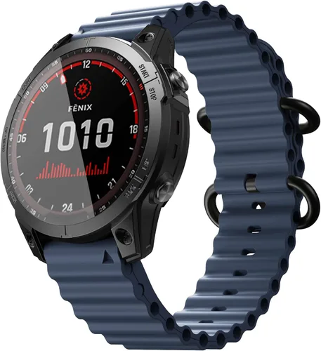 Miniatura 9 de NotoCity Compatible with Garmin Fenix 6X/6X Pro Band, 26mm Ocean Silicone Sport Watch Band for Fenix 5X, Fenix 5X Plus, Fenix 7X, Instinct 2X Quatix