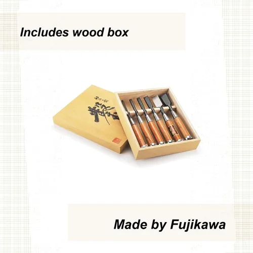 Miniatura 4 de Juego de cinceles Fugikawa, 6 piezas