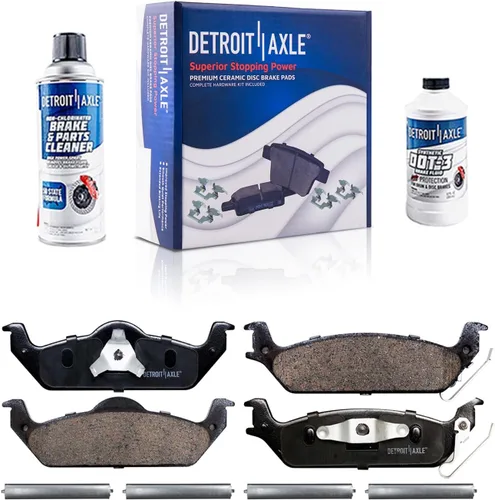 Miniatura 18 de Detroit Axle - Pastillas de freno traseras para Honda Odyssey 2011-2017 Pilot 2007-2013 MDX 2010-2013 ZDX 2010-2013 Pastillas de freno de cerámica