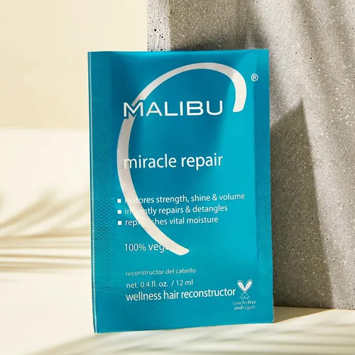 Miniatura 3 de Malibu C Miracle Repair Treatment - Proteína nutritiva y vitamina B5 para hebras de cabello débiles y dañadas
