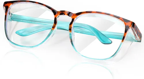 Miniatura 35 de SQIMZAR - Lentes de seguridad para mujeres, para enfermeras, lentes protectores, lentes de seguridad antivaho Púrpura claro+rosa claro