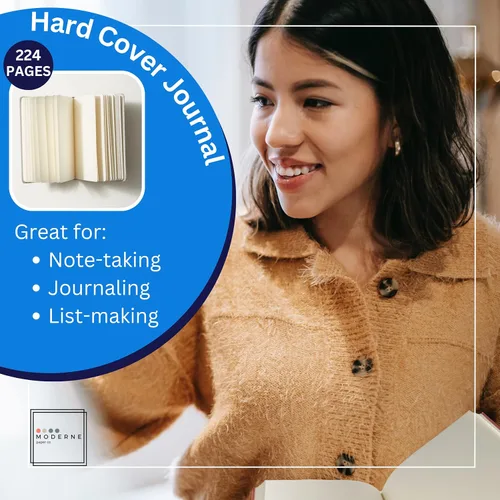 Miniatura 6 de Portage Cuaderno en Blanco de Tapa Dura con Papel Estético para Escritura y Diario – Libreta con Papel a Prueba de Manchas, Alto GSM, Cuaderno A5