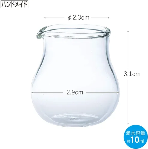 Miniatura 2 de Toyo Sasaki Glass Pitcher, Clear, Approx. 0.3 fl oz (10 ml) TS49002