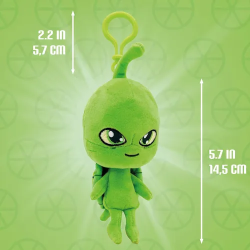 Miniatura 3 de Miraculous Ladybug Kwami - Llaveros de mochila Lifesize de 5 pulgadas, juguetes de clip de Wayzz The Turtle - Accesorios portátiles de mariquita