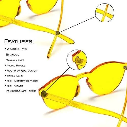 Miniatura 6 de Wearme Pro - Lentes para sol Super Retro Redondos, transparentes.