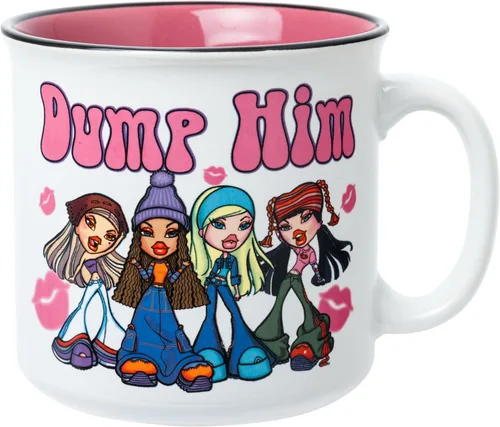 Miniatura 27 de Silver Buffalo - Taza de cerámica de campamento de Los Ositos Cariñositos con purpurina y frase «Positive Vibes» de 20 onzas Care Bears Vibes