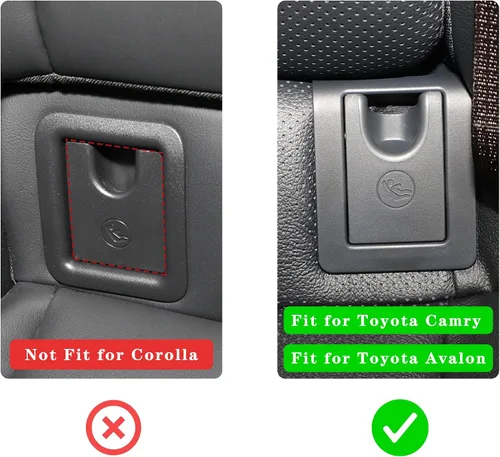 Miniatura 7 de para Toyota Camry Cubierta de Anclaje de Asiento Infantil, Cubierta de Hebilla de Gancho de Cinturón de Seguridad de Asiento Infantil ISOFIX Fila