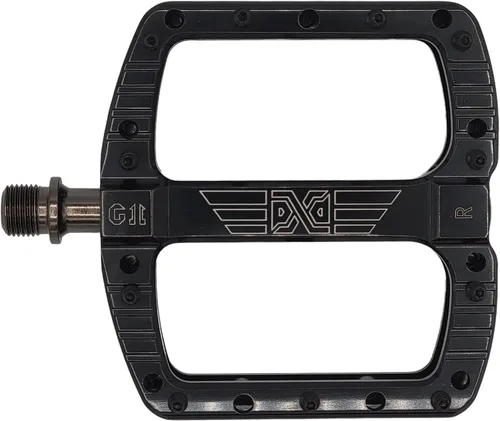 PDX G11 Pedal de Bicicleta de Montaña MTB Pedal de Plataforma Grande Concava de Aluminio Mecanizado Pulido Pedales Antideslizantes de Bicicleta 9/16