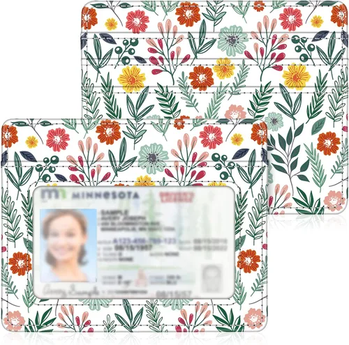 Miniatura 135 de Fintie Billetera delgada y minimalista para bolsillo frontal, con bloqueo RFID, tarjetero y ventana de identificación, para hombre o mujer