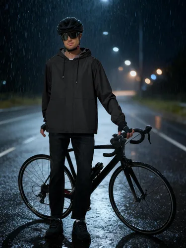 Miniatura 2 de Chaqueta impermeable para hombre, rompevientos, ciclismo, correr, senderismo, golf, viajes, capucha, ligera, plegable