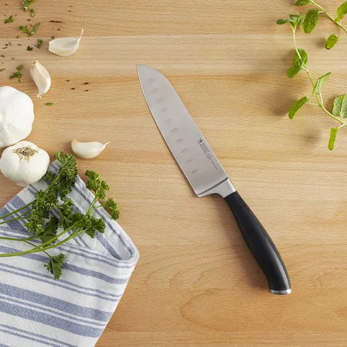 Miniatura 2 de Henckels Elan - Cuchillo Santoku con borde hueco de 5 pulgadas