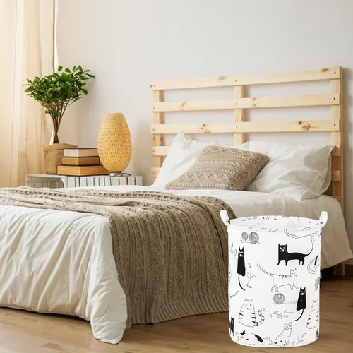 Miniatura 4 de Cesta plegable para ropa sucia para bebé, para guardería, niñas, niños, cesta de ropa sucia, portátil, alta, plegable, linda, cesta organizadora