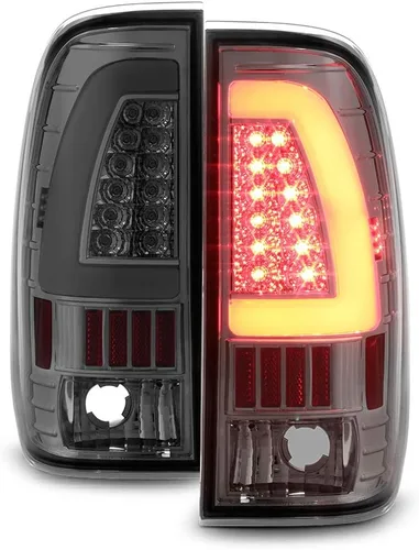 ACANII - Para humo 1997-2003 Ford F150 1999-07 F250 SD barra de luz LED luces traseras lámparas de freno