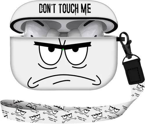 Miniatura 13 de Funda para Airpods Pro de 2ª generación 2022, Don't Touch Me para Airpods Pro 2 con llavero, funda suave y bonita a prueba de golpes para mujeres