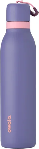 Miniatura 26 de Botella de agua aislada con tapa Twist de acero inoxidable Owala FreeSip con pajita para deportes y viajes, sin BPA, 24 onzas, Angel Food Cake