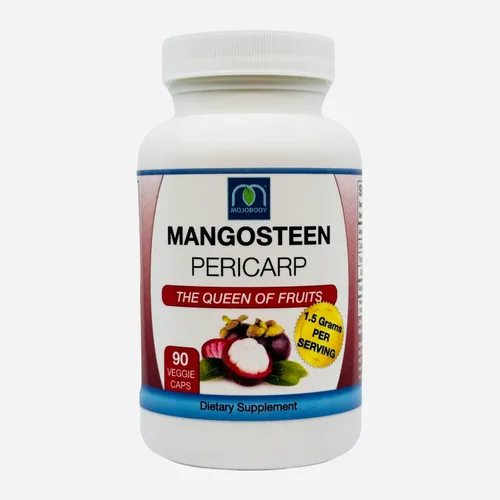 Miniatura 5 de Cápsulas liofilizadas de pericarpio de mangostán, 0.05 onzas por porción, 90 cápsulas vegetales por botella, ricas en xantona