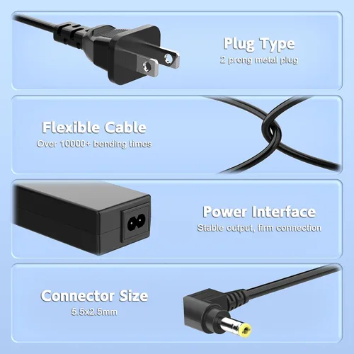 Miniatura 3 de Cable de alimentación de 90 W 19 V compatible con Westinghouse TV 24 32 40 42 46 pulgadas UW40TA2W UW40T8LW LED TV UW32SC1W UW32S3PW UW40TC1W