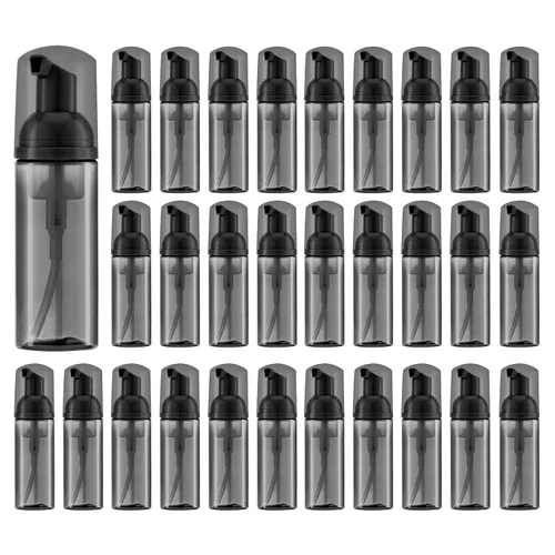 Miniatura 9 de Tekson 3 botellas de espuma de jabón (2 onzas), champú de pestañas espumoso de viaje vacío para limpiador, dispensador (bomba negra, blanca y rosa)