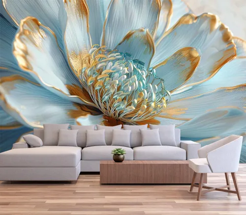 Miniatura 20 de Reyhui - Mural de pared con imagen de bosque y arroyo, papel tapiz grande con escena natural para dormitorio, sala de estar, fondo de TV, sofá