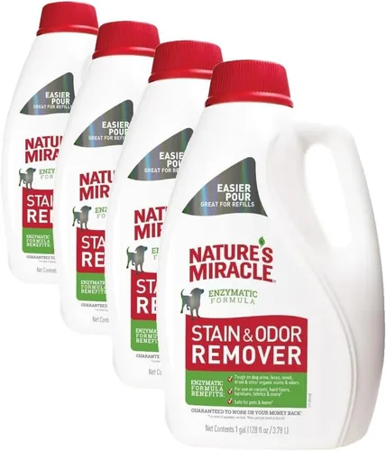 Miniatura 14 de Nature's Miracle Removedor de manchas y olores para perros, fórmula de control de olores, repuesto, 1.33 galones