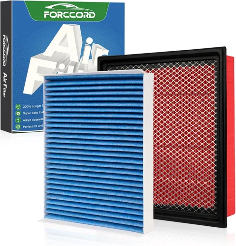 Miniatura 32 de Kit de filtro de aire de motor y de cabina Forccord Compatible con Honda Civic 1.5L 2016 2017 2018 2019 2020 2021 Filtro de cabina de carbón