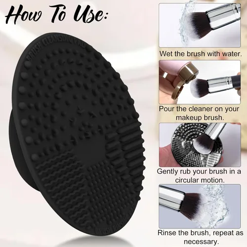 Miniatura 7 de Bueart Design Pro maquillaje Artista 34Pcs Juego de brochas de maquillaje Deluxe de pelo de cabra real y pelo de caballo con soporte extra grande